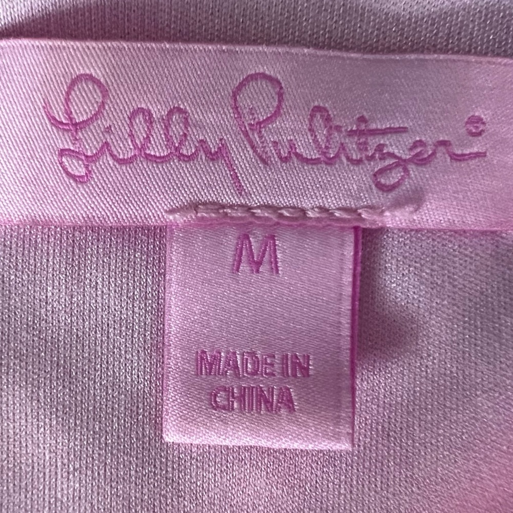 Lilly Pulitzer Regina Tropical Pink Green Cucina Striped Sequin Tank Size Medium - Picture 3 of 11